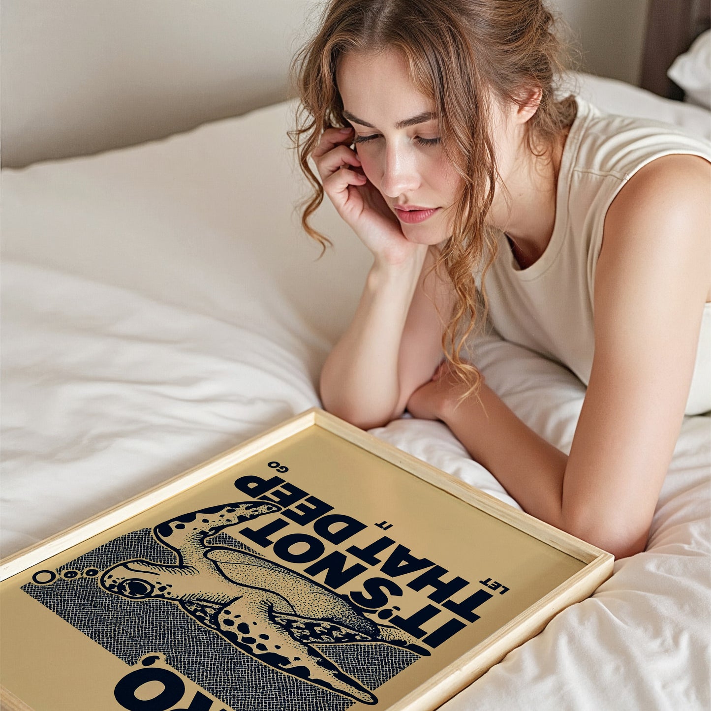 “Bro, It’s Not That Deep” Funny Sea Turtle Poster