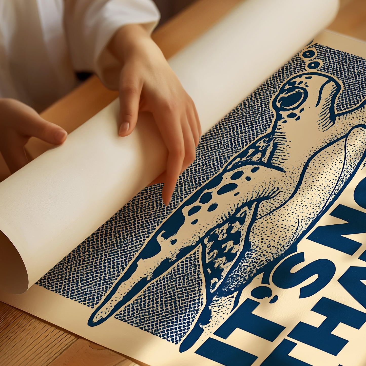 “Bro, It’s Not That Deep” Funny Sea Turtle Poster