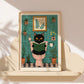“Cat on the Toilet” – Funny Bathroom Wall Art Print