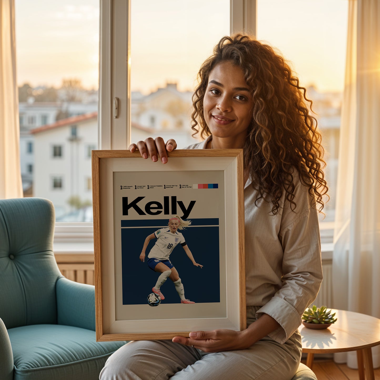 Womens England - Chloe Kelly Poster