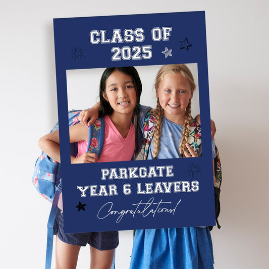 Class of 2025 School Leavers Selfie Frame and Party Sign