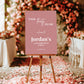 Talk Thirty To Me Dusky Pink 30th Birthday Party Welcome Sign