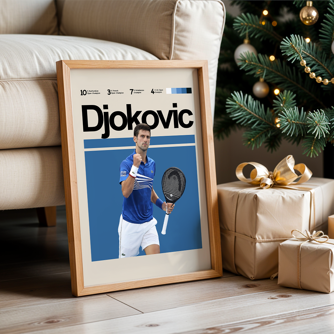 Novak Djokovic Tennis Poster