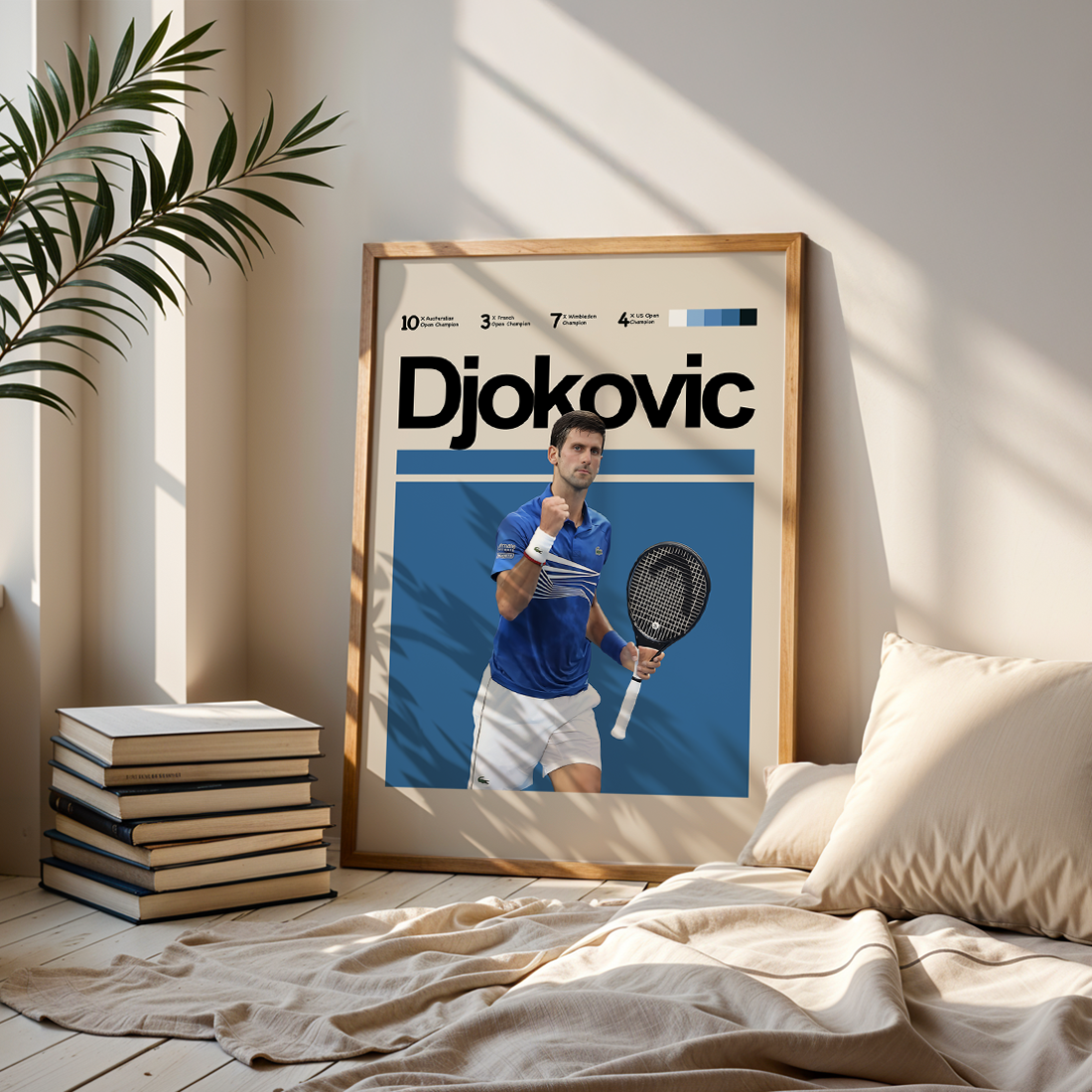 Novak Djokovic Tennis Poster
