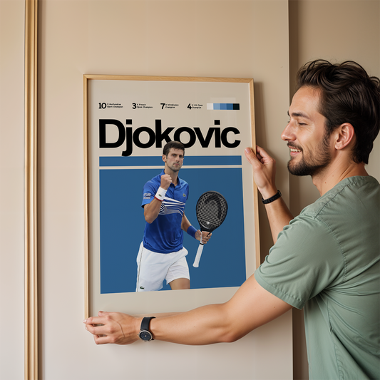 Novak Djokovic Tennis Poster