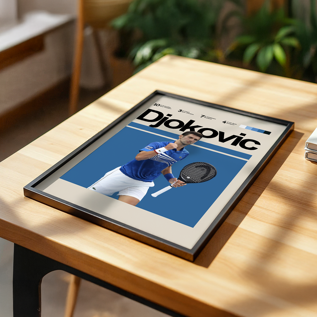 Novak Djokovic Tennis Poster