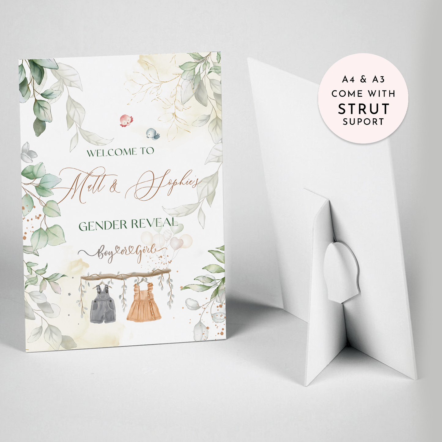 Neutral Baby Shower or Gender Reveal Sign