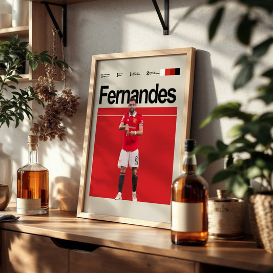 Manchester United - Bruno Fernandes Poster