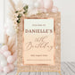 Gold and Cream Birthday Party Welcome Sign