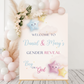 Gender Reveal Welcome Party Sign