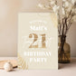 Champagne Gold Birthday Party Welcome Sign