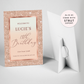 Gold and Cream Sparkle Birthday Welcome Sign