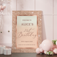 Gold and Cream Sparkle Birthday Welcome Sign