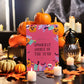 Pink Pumpkin Halloween Party Sign