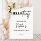 Hello Thirty Birthday Party Sign