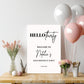 Hello Thirty Birthday Party Sign