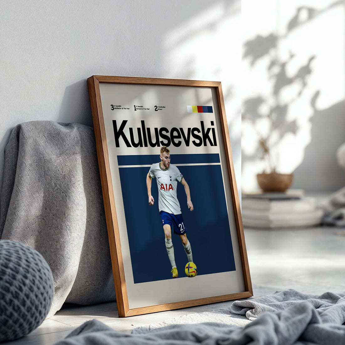 Tottenham - Dejan Kulusevski Poster