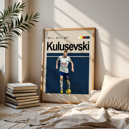 Tottenham - Dejan Kulusevski Poster