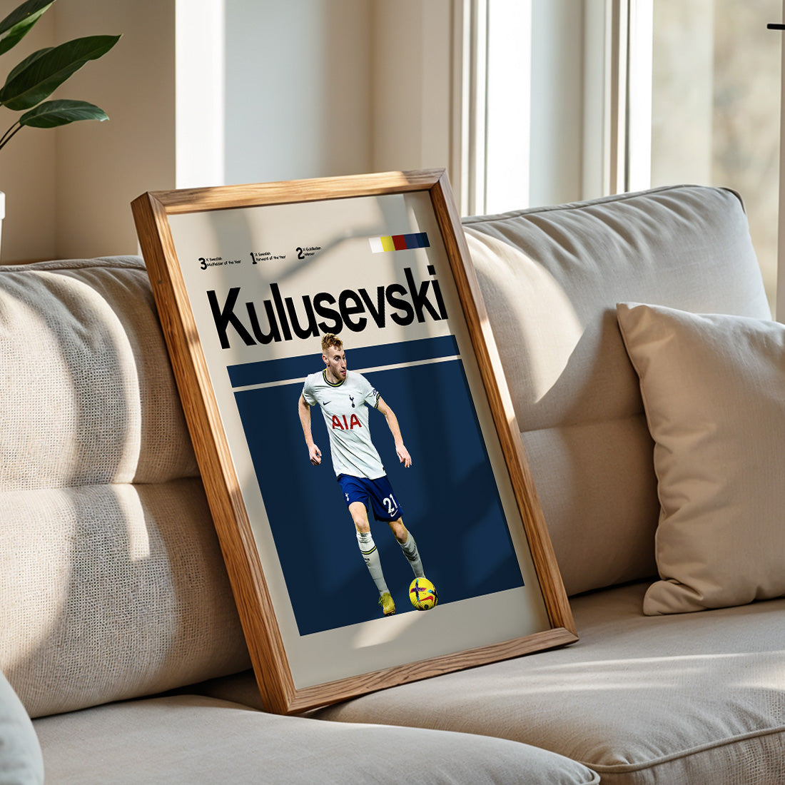 Tottenham - Dejan Kulusevski Poster