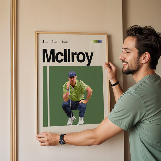 Rory Mcllroy Golf Poster
