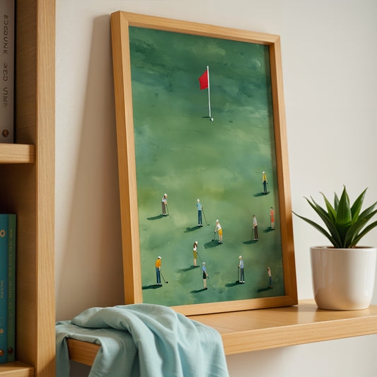 Mini Golfers Golf Poster
