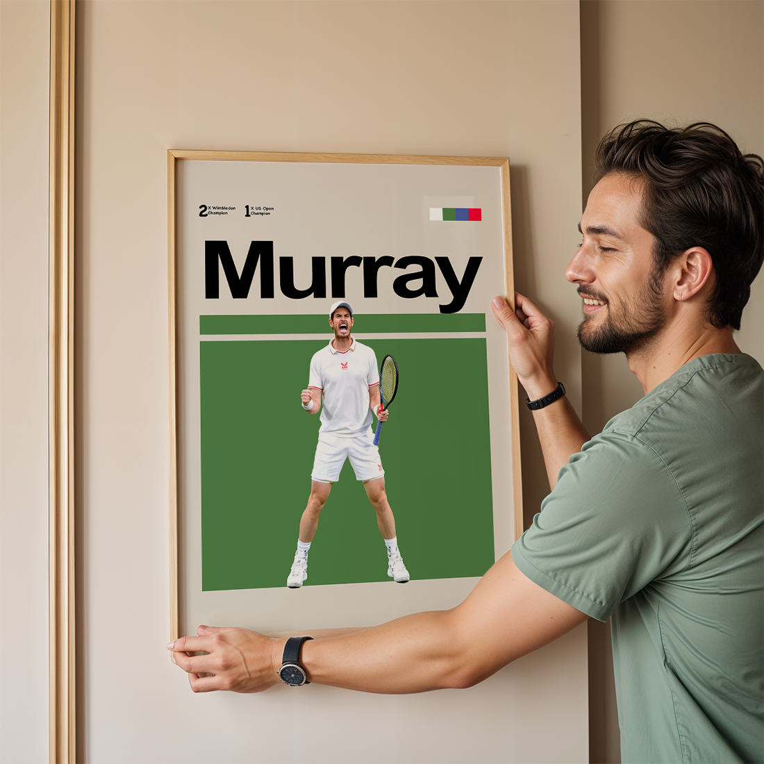 Andy Murray Tennis Poster