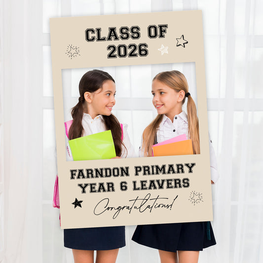 Neutral School Leavers Selfie Frame
