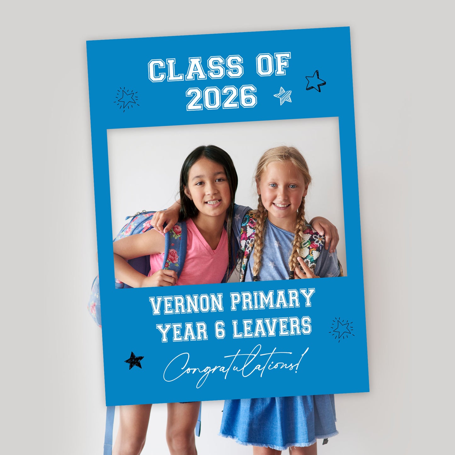 Class of 2026 School Leavers Selfie Frame and Party Sign