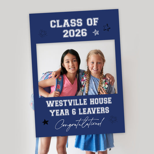 Class of 2026 School Leavers Selfie Frame and Party Sign