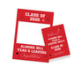 Class of 2026 School Leavers Selfie Frame and Party Sign
