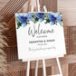 Navy & White Wedding Welcome Sign