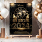New Years Eve Party Sign, Black and Gold NYE Party