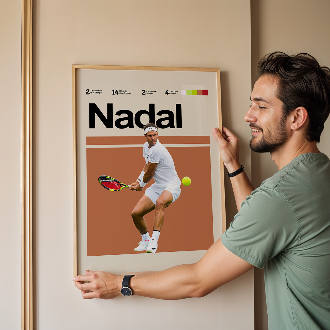 Rafael Nadal Tennis Poster