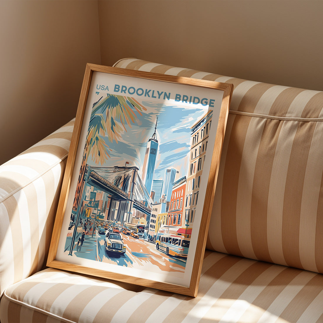 New York, Brooklyn Bridge Poster