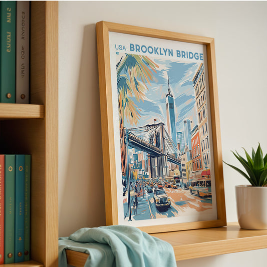 New York, Brooklyn Bridge Poster