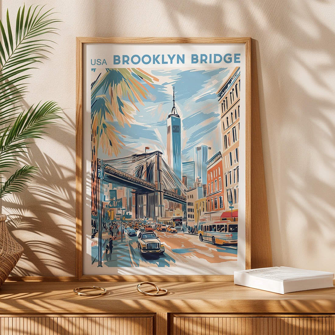 New York, Brooklyn Bridge Poster