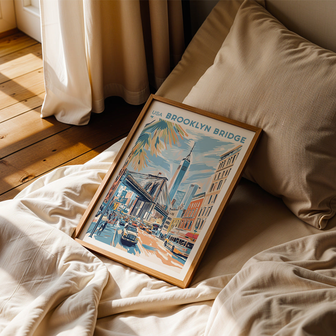 New York, Brooklyn Bridge Poster