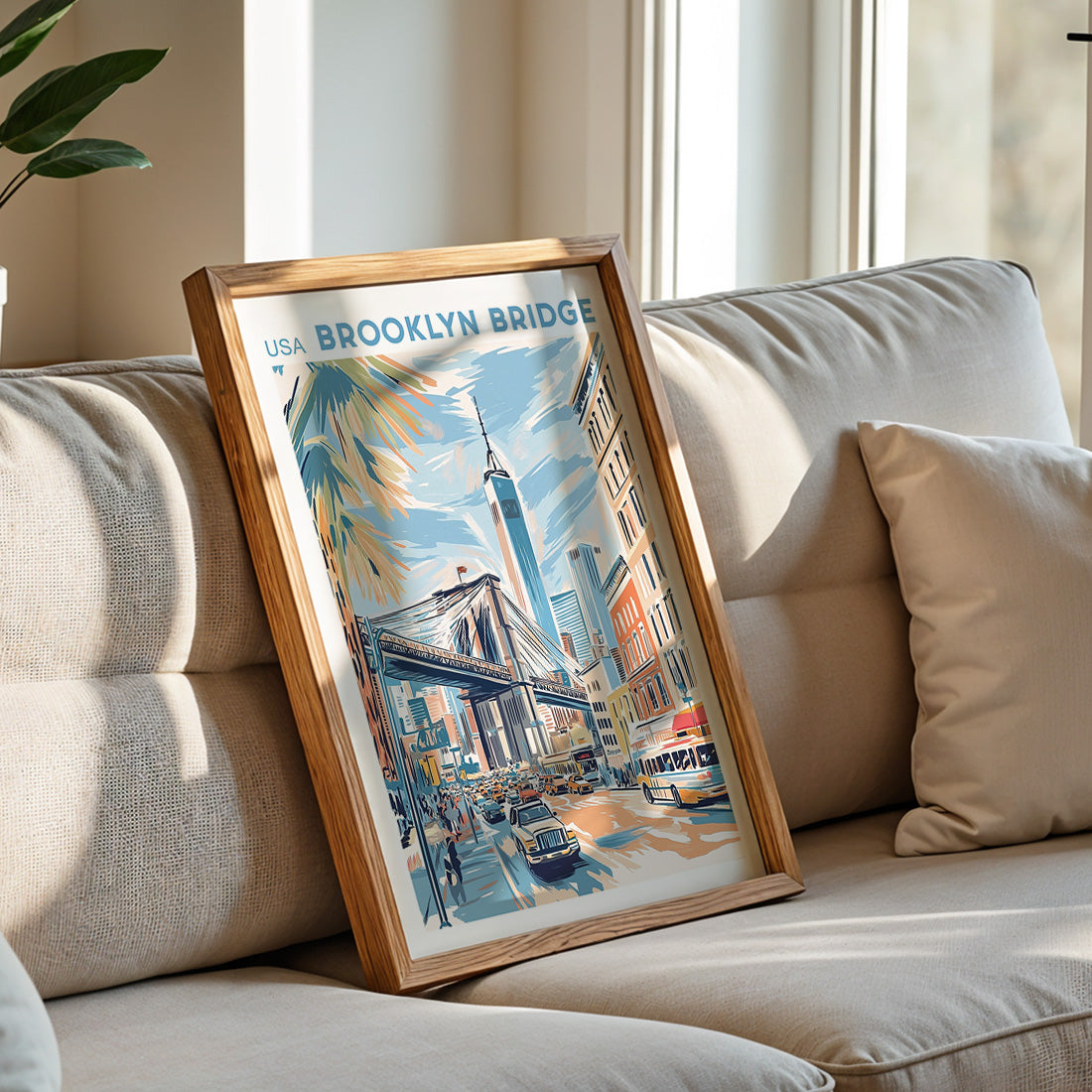 New York, Brooklyn Bridge Poster