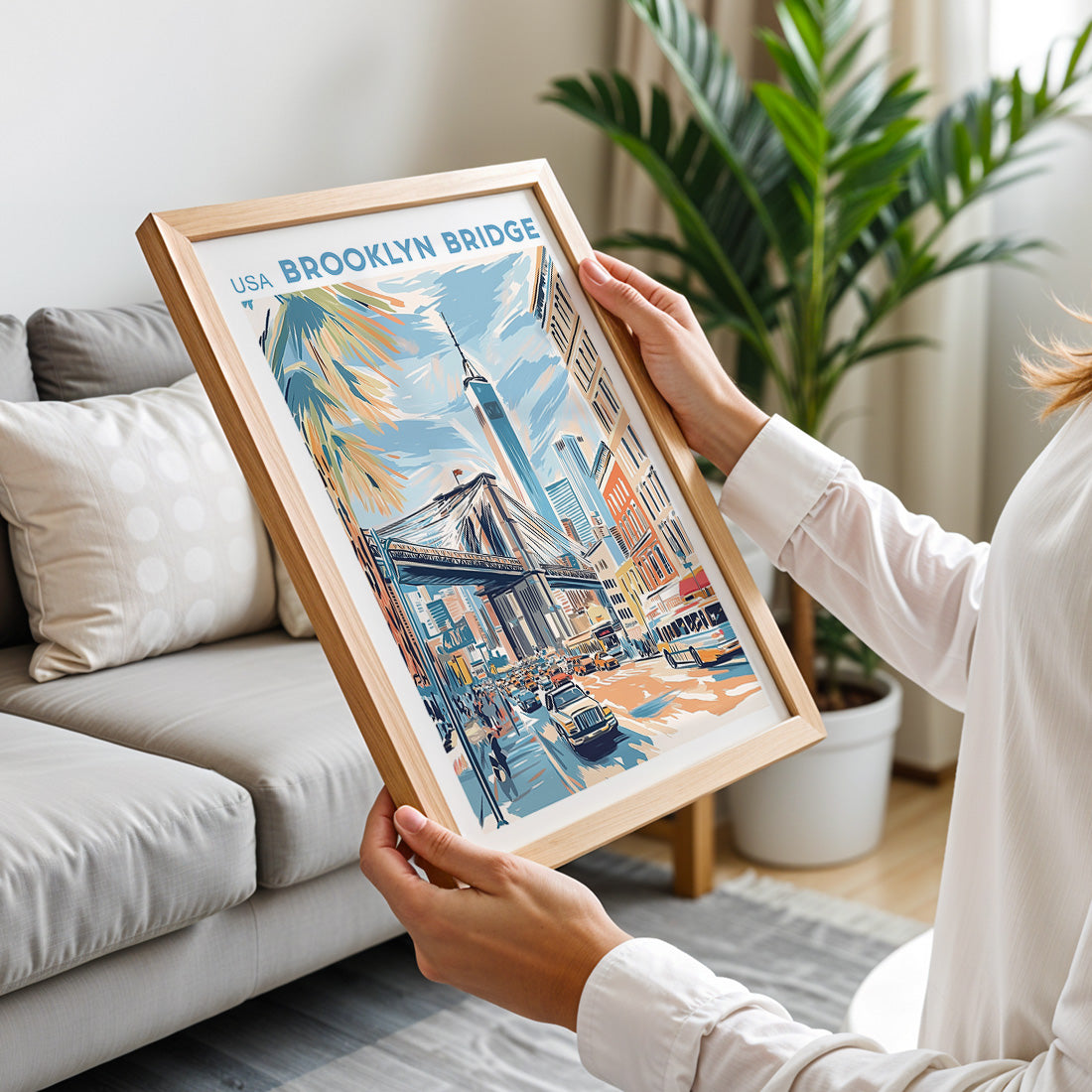 New York, Brooklyn Bridge Poster