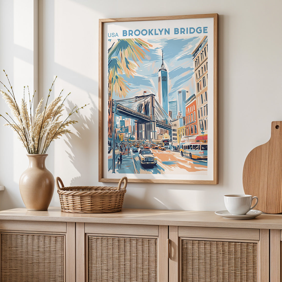 New York, Brooklyn Bridge Poster