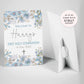Soft Blue First Holy Communion Welcome Sign