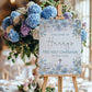 Soft Blue First Holy Communion Welcome Sign