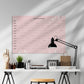 2027 Pink Wall Calendar A1 - Jan-Dec 2027
