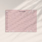 2026 Pink Wall Calendar A1 - Vibrant Year Planner | UK Made