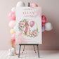 Pink Peter Rabbit Christening, Baptism or 1st Birthday Welcome Sign