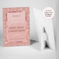 Rose Gold Holy Communion Welcome Sign
