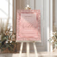 Rose Gold Wedding Welcome Sign
