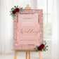 Rose Gold Wedding Welcome Sign