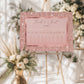 Rose Gold Wedding Seating Plan Sign