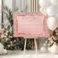 Rose Gold Wedding Seating Plan Sign